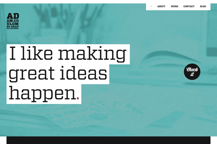 Adam Coulombe website preview